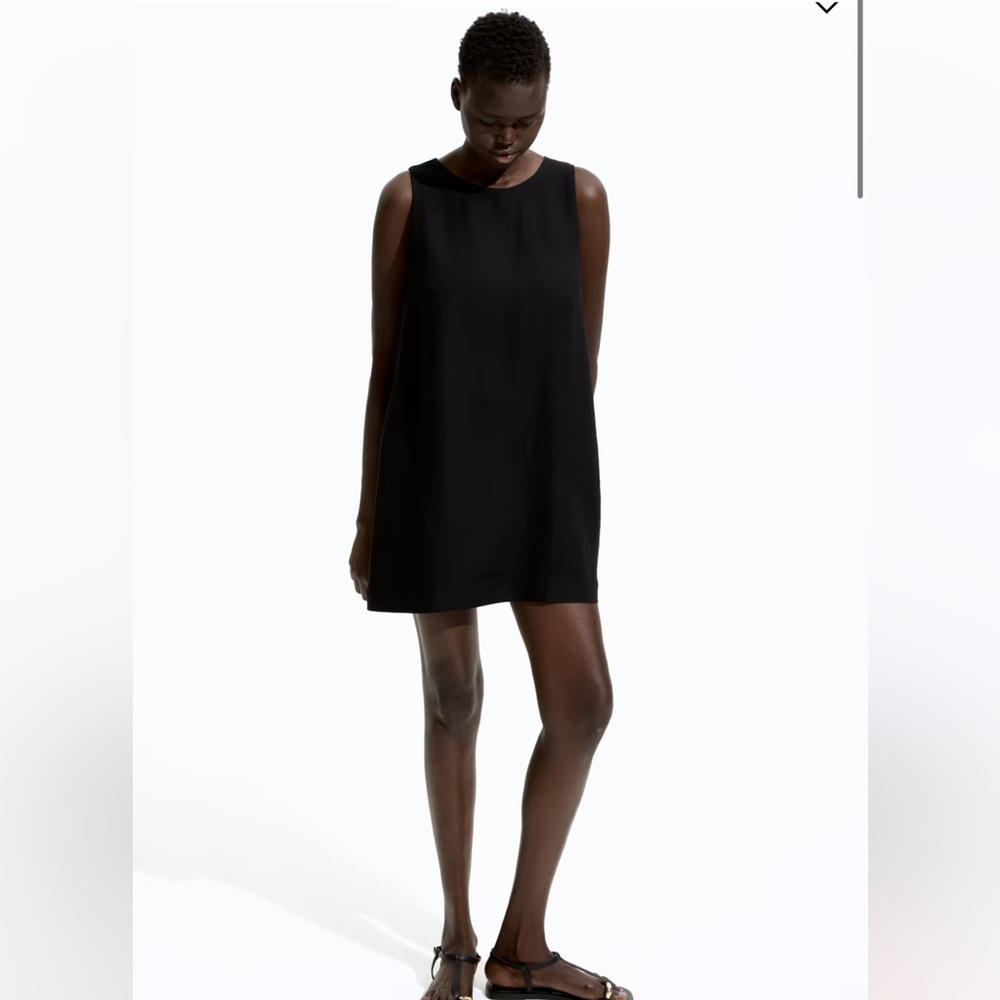 NWOT H&M black sleeveless mini dress